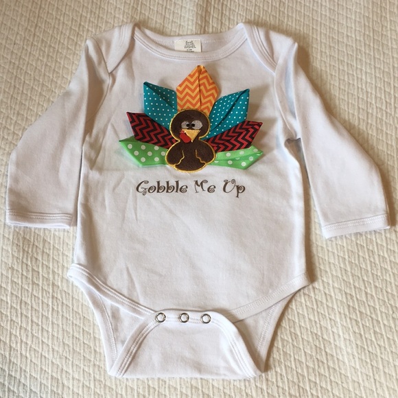 🦃 Little Wishes Thanksgiving Onesie - Picture 1 of 3